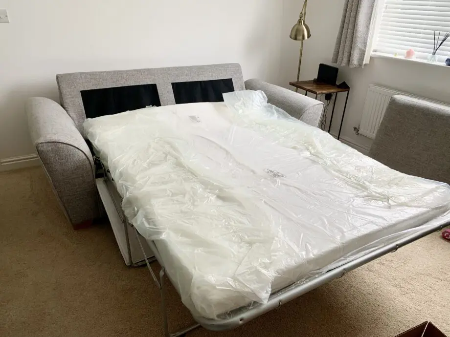 DFS Grey Sophia 3 Seater Deluxe Sofa Bed