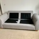 DFS Grey Sophia 3 Seater Deluxe Sofa Bed