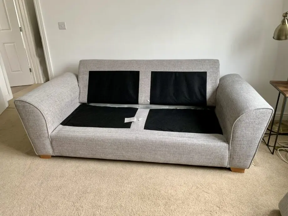 DFS Grey Sophia 3 Seater Deluxe Sofa Bed