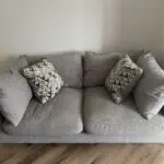 Sofology grey cedar 2 x 3 seater and 1 x storage footstool
