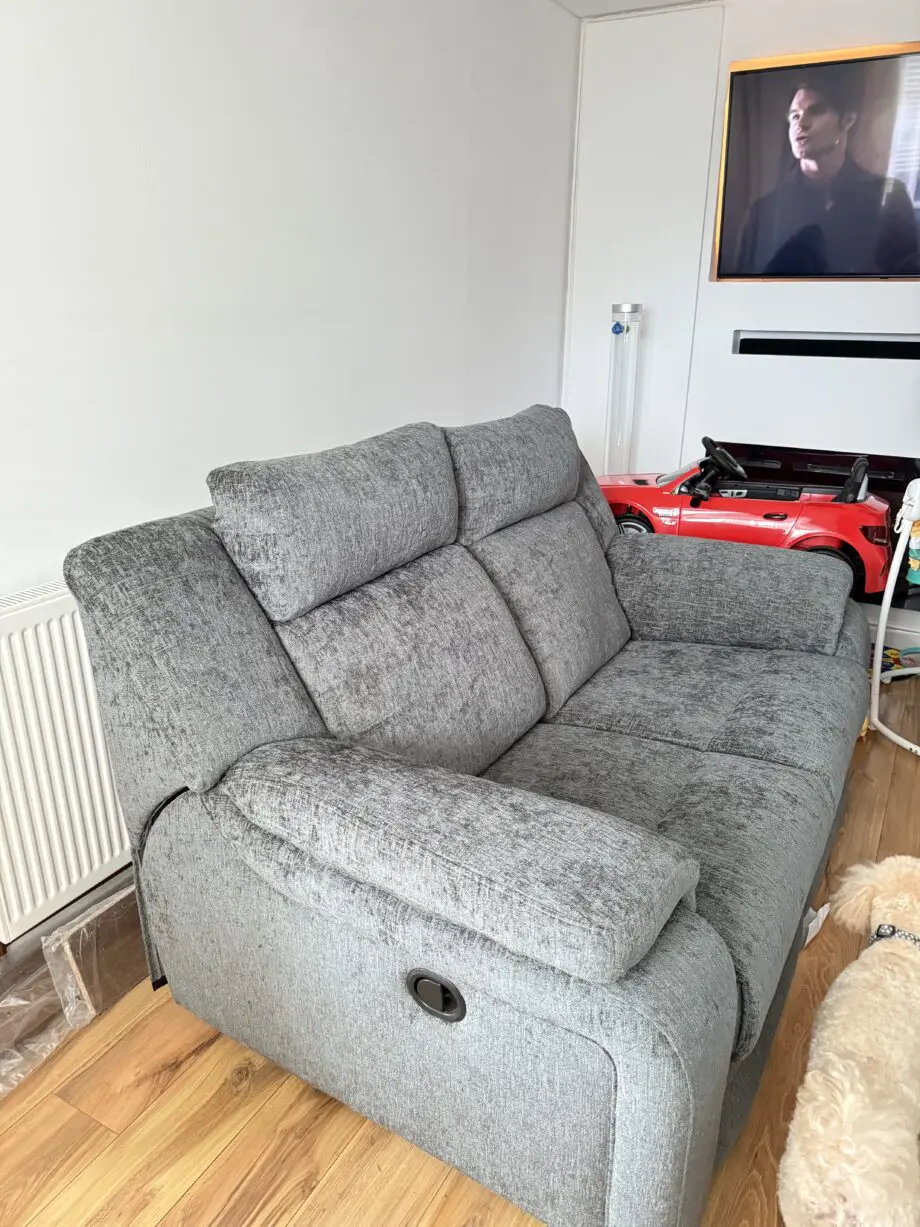 DFS Grey Foster Recliner Sofa