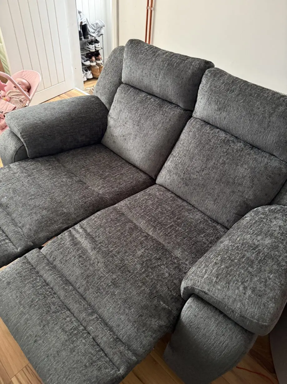 DFS Grey Foster Recliner Sofa