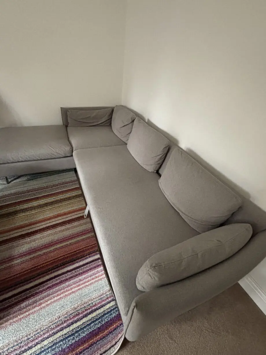 Vento Left Hand Facing Chaise End Sofa Bed, Manhattan Grey