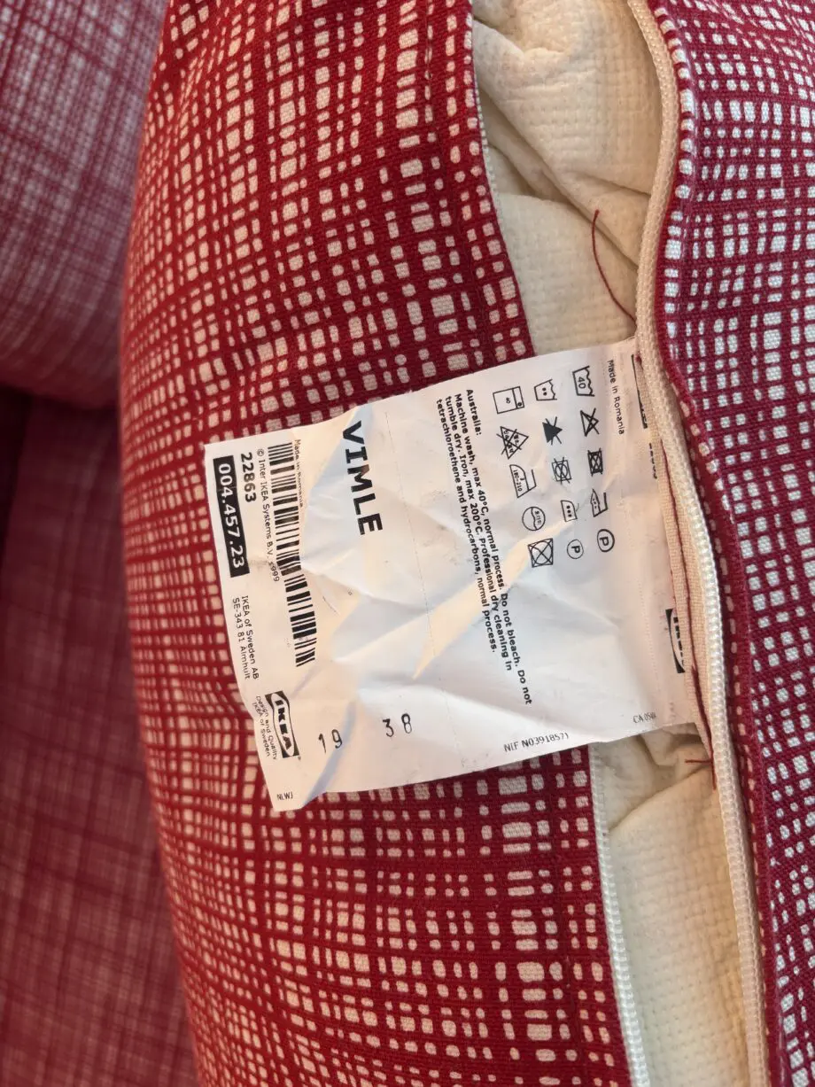 IKEA RED GREAT CONDITION SOFA WITH STORAGE
