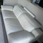 Harveys White Leather 3 Seater