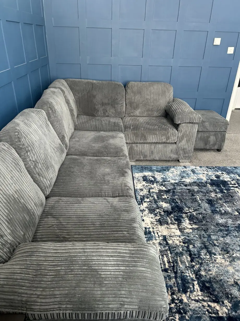 Grey delta cord 5 seater