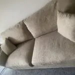 Argos Home Lisbon Fabric 4 Seater Sofa - Stone