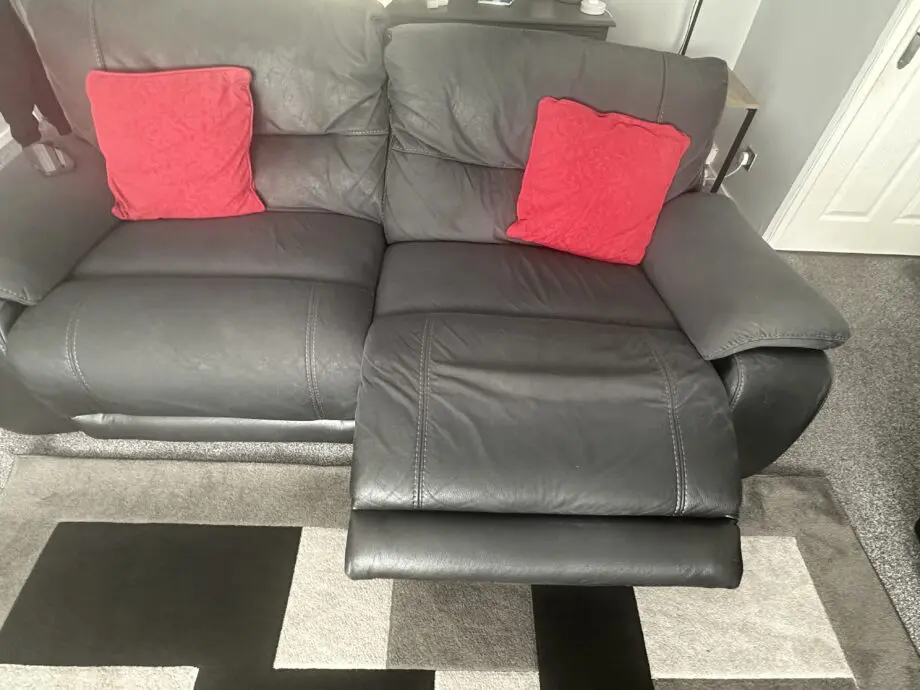 micro fibre sofas - 3 seater and 2 seater powered recliners