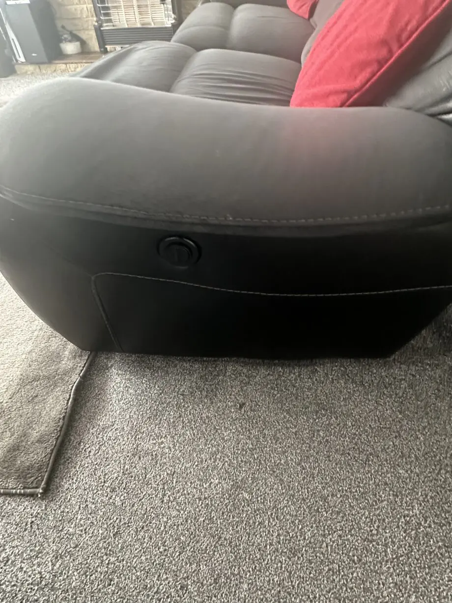 micro fibre sofas - 3 seater and 2 seater powered recliners