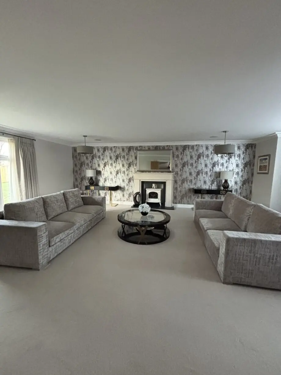Love your home 3 seater grey abstract velvet