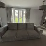 Love your home 3 seater grey abstract velvet