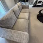 Love your home 3 seater grey abstract velvet