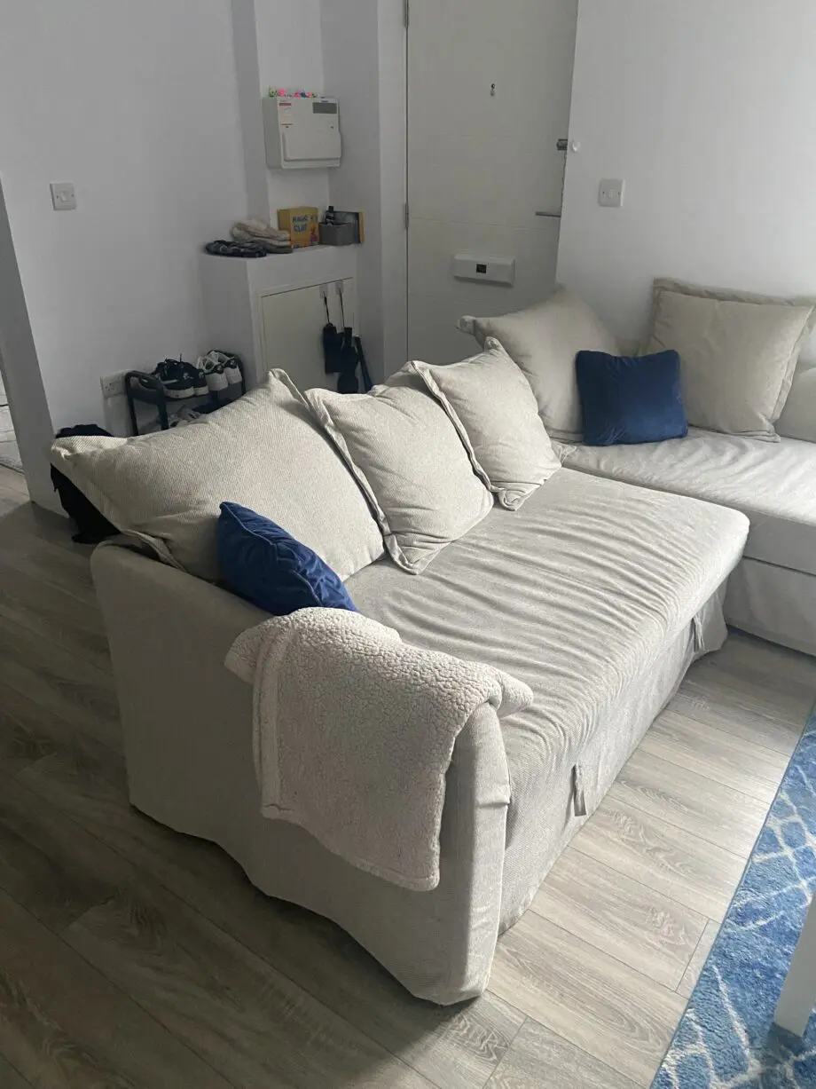 Ikea Borgund Beige Holmsund Corner Sofa-bed