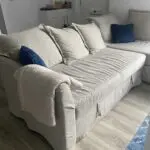 Ikea Borgund Beige Holmsund Corner Sofa-bed