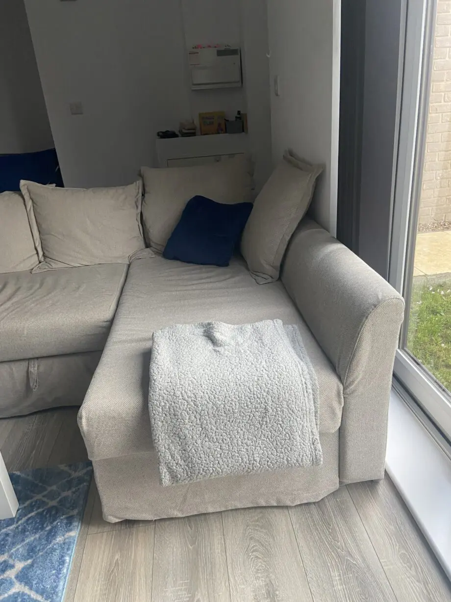 Ikea Borgund Beige Holmsund Corner Sofa-bed