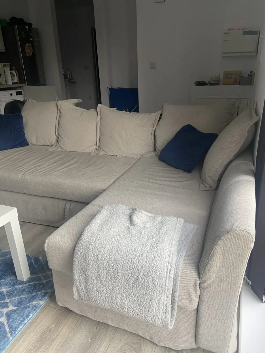 Ikea Borgund Beige Holmsund Corner Sofa-bed