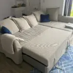 Ikea Borgund Beige Holmsund Corner Sofa-bed