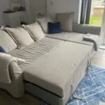 Ikea Borgund Beige Holmsund Corner Sofa-bed