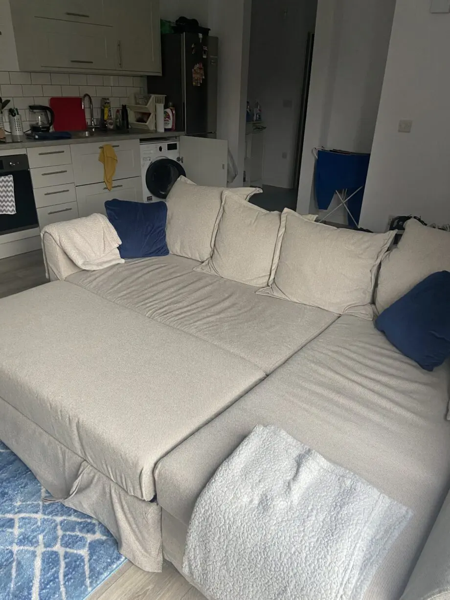 Ikea Borgund Beige Holmsund Corner Sofa-bed