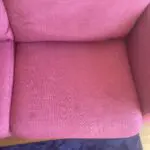 Dfs 3 seater pink fabric sofa