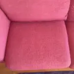Dfs 3 seater pink fabric sofa