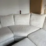 Furniture Village Beige Pandora Corner Sofa with Footstool