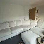 Furniture Village Beige Pandora Corner Sofa with Footstool