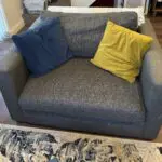 Grey 2 seat sofa