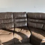Brown Leather Recliner Sofa