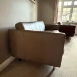 Bo Concept Osaka leather sofa and 2 chairs