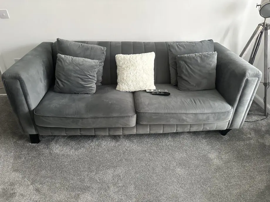 Grey 3 seater sofa