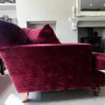 Love Seat 2 seat Crushed red velvet Barker and Stone House