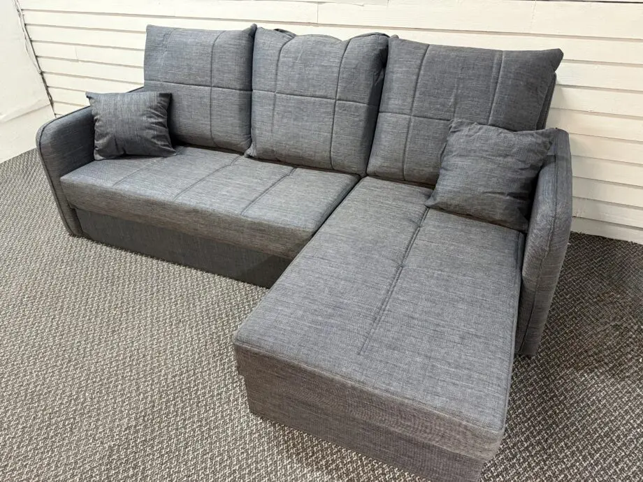 Charcoal corner sofa