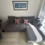 IKEA GRÖNLID - 3-seat sofa with chaise longue - medium grey (NOT a sofa bed!)