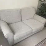 Laura Ashley 2 seater sofa in natural with light oak legs