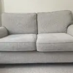 Laura Ashley 2 seater sofa in natural with light oak legs