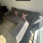 IKEA GRÖNLID - 3-seat sofa with chaise longue - medium grey (NOT a sofa bed!)