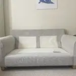 Laura Ashley 2 seater sofa in natural with light oak legs