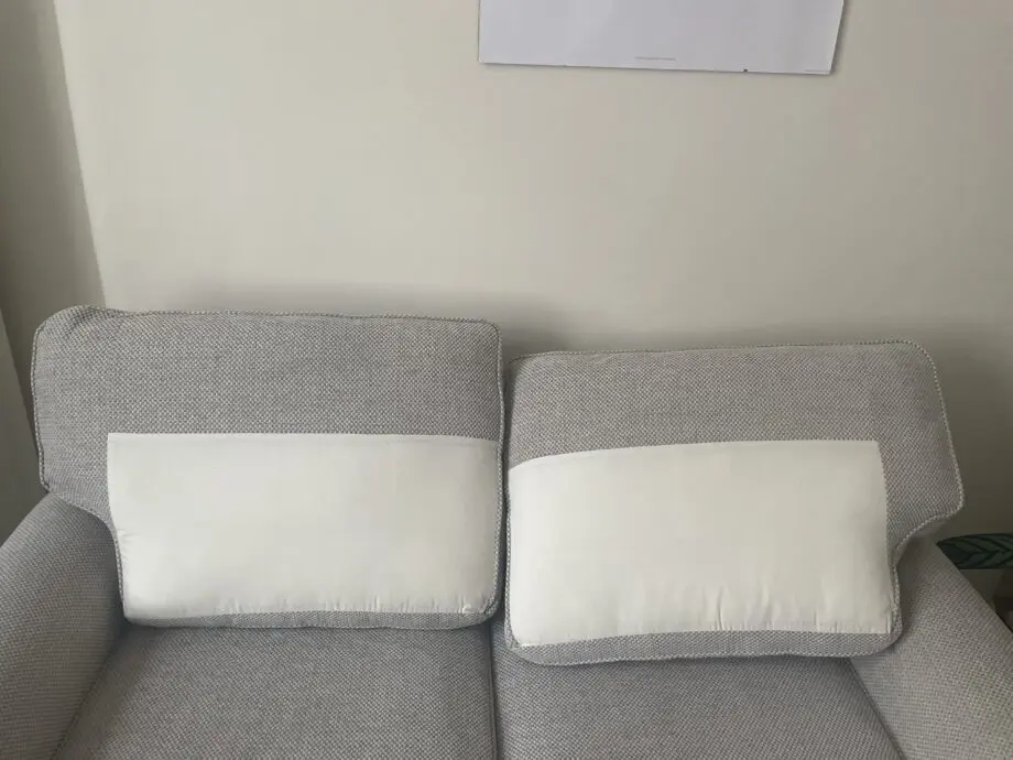 Laura Ashley 2 seater sofa in natural with light oak legs