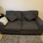 Argos Home Lisbon Fabric 2 Seater Sofa Bed - Charcoal