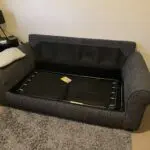 Argos Home Lisbon Fabric 2 Seater Sofa Bed - Charcoal