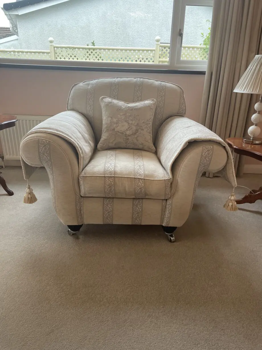 3 seater Sofa with matching chair