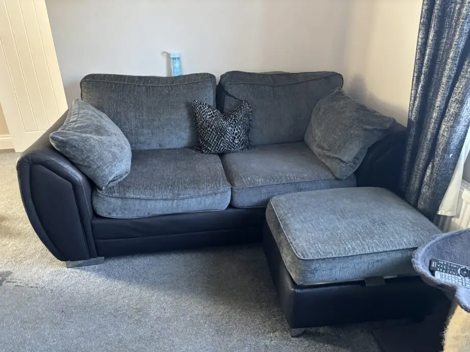 Grey DFS sofa set