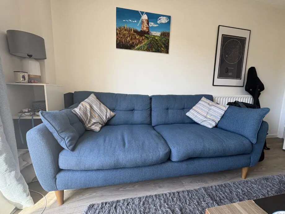 Blue SCS 3 Seater Sofa