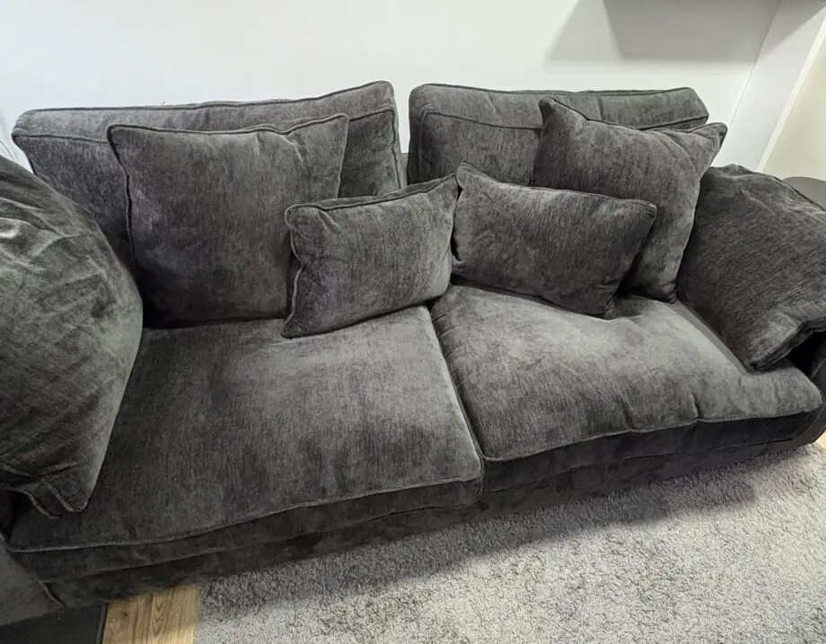 Grey 4 seater sofa