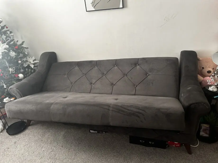 Grey sofa bed