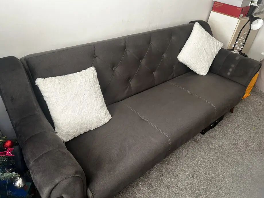 Grey sofa bed
