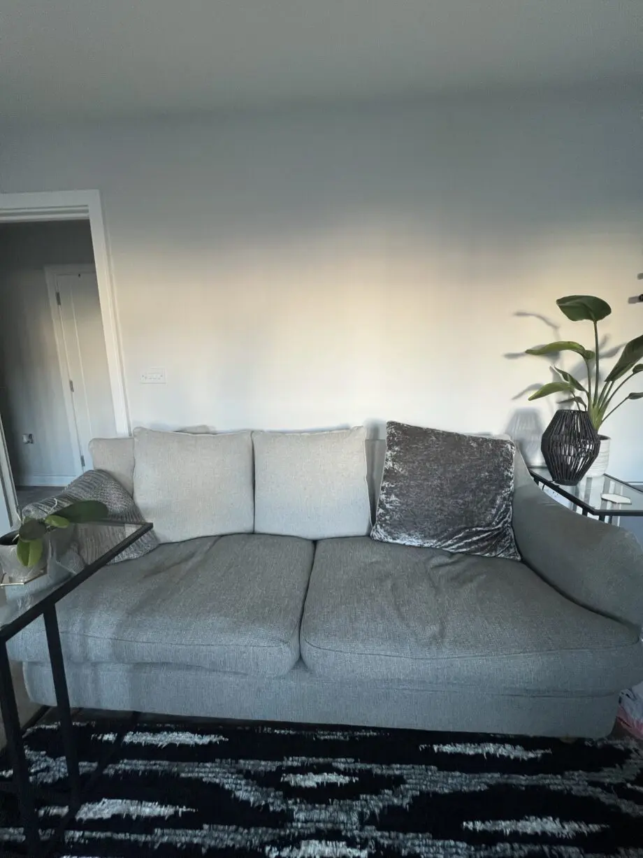 Grey 3 Seater Sofa - reversible, washable cushions