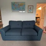 DFS Cotton Navy Blue Sofa