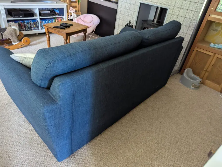 DFS Cotton Navy Blue Sofa